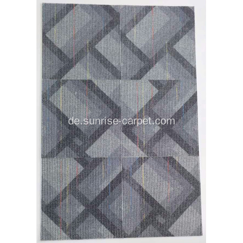 Nylon quadratische Teppichfliese mit PVC-Unterlage